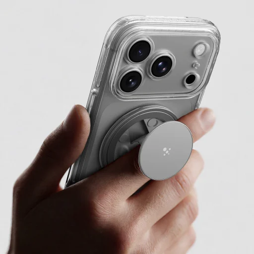  iPhone 18 Pro Max AmazingThing Titan Pro Pop Lens átlátszó tok mágneses tartóval és kameravédelemmel - 10