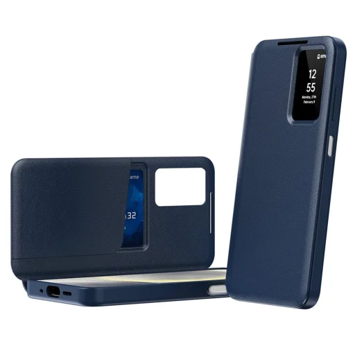Samsung Galaxy A27 5G modré knižkové puzdro Techsuit SmartView - 1