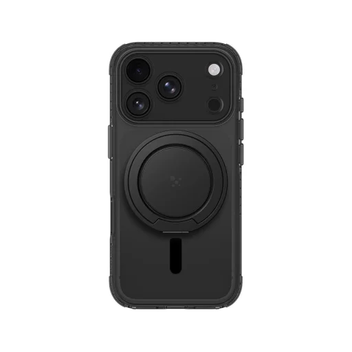 Puzdro na iPhone 18 Pro AmazingThing Titan Pro Pop Lens, s ochranou fotoaparátu a vyklápacím magnetickým držiakom, čierne - 3