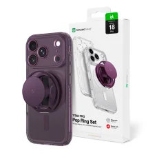 iPhone 18 Pro fialové puzdro AmazingThing Titan Pro Pop Lens s ochranou fotoaparátu a magnetickým držiakom