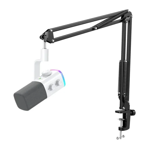 Fifine AmpliGame AM9T fehér USB-s dinamikus mikrofon - 1