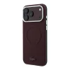  iPhone 18 Pro bordó Lacoste Petit Pique dombornyomott MagSafe tok thumbnail