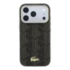iPhone 18 Pro Lacoste čiastočne lemované embosované PVC MagSafe puzdro, hnedé thumbnail