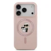 iPhone 18 Pro ružový Karl Lagerfeld Karl a Choupette tekutý silikónový MagSafe obal thumbnail
