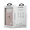Puzdro na iPhone 18 Pro Max – Karl Lagerfeld Karl a Choupette, tekutý silikón, MagSafe, ružové thumbnail
