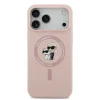  iPhone 18 Pro Max tok – Karl Lagerfeld Karl és Choupette, folyékony szilikon, MagSafe, rózsaszín thumbnail