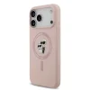 Puzdro na iPhone 18 Pro Max – Karl Lagerfeld Karl a Choupette, tekutý silikón, MagSafe, ružové thumbnail
