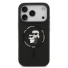  iPhone 18 Pro Max fekete Karl Lagerfeld Karl és Choupette folyékony szilikon MagSafe tok thumbnail
