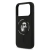  iPhone 18 Pro Max fekete Karl Lagerfeld Karl és Choupette folyékony szilikon MagSafe tok thumbnail