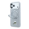 iPhone 18 Pro Max Karl Lagerfeld K&CH Heads MagSafe puzdro s otočným stojanom, sivé thumbnail