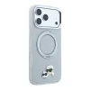 iPhone 18 Pro Max Karl Lagerfeld K&CH Heads MagSafe puzdro s otočným stojanom, sivé thumbnail