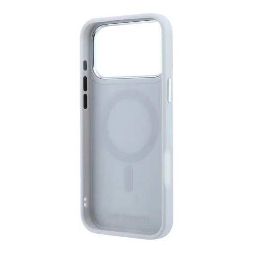  iPhone 18 Pro Max Karl Lagerfeld K&CH Heads MagSafe tok forgatható kitámasztóval, szürke - 6