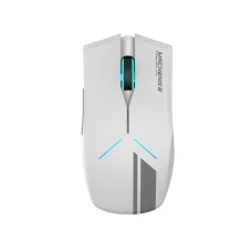 Machenike M721 biela herná myš, 10000 DPI, RGB podsvietenie