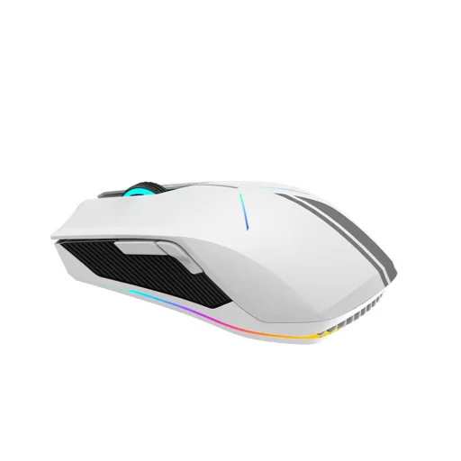 Machenike M721 biela herná myš, 10000 DPI, RGB podsvietenie - 3