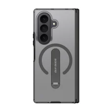 Samsung Galaxy Z Fold 8 Ultra / Z Fold 7 Dux Ducis Kind čierne puzdro s otočným stojanom, kompatibilné s MagSafe