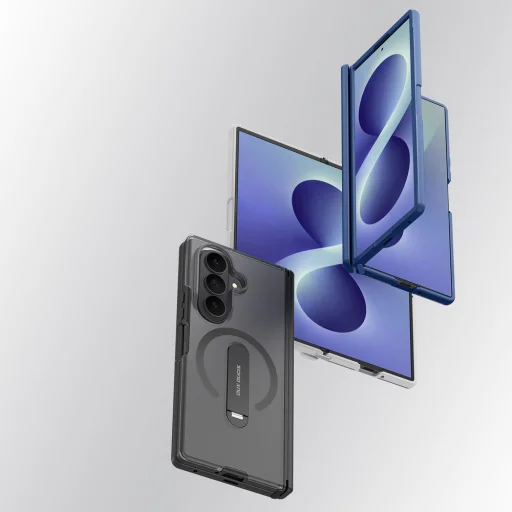 Samsung Galaxy Z Fold 8 Ultra / Z Fold 7 Dux Ducis Kind čierne puzdro s otočným stojanom, kompatibilné s MagSafe - 6