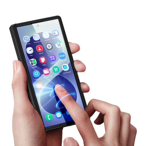  Samsung Galaxy Z Fold 8 Ultra / Z Fold 7 Dux Ducis Kind fekete tok forgatható támasszal, MagSafe-kompatibilis - 11