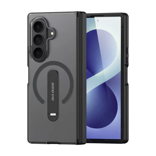 Samsung Galaxy Z Fold 8 Ultra / Z Fold 7 Dux Ducis Kind čierne puzdro s otočným stojanom, kompatibilné s MagSafe - 2