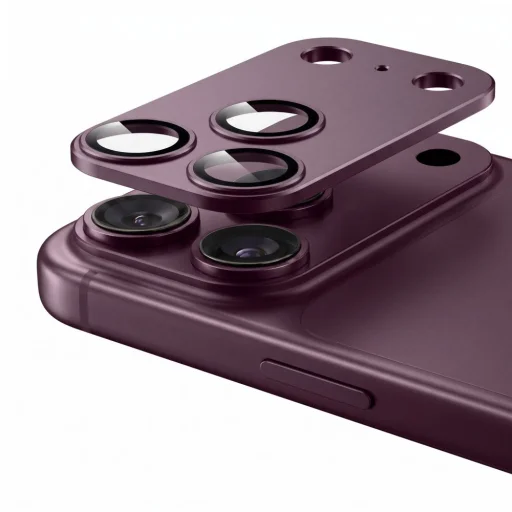 Apple iPhone 18 Pro bordová Tech-Protect Camfull Fit+ ochrana fotoaparátu - 4