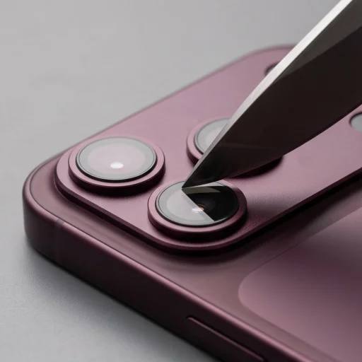 Apple iPhone 18 Pro bordová Tech-Protect Camfull Fit+ ochrana fotoaparátu - 5