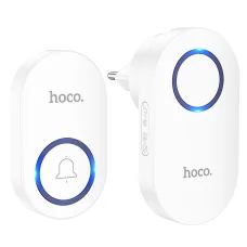 Hoco HI25 bezdrôtový zvonček, biely