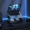 Hoco GA4 állítható laptophűtő állvány, 2 USB-A-csatlakozóval, fekete thumbnail