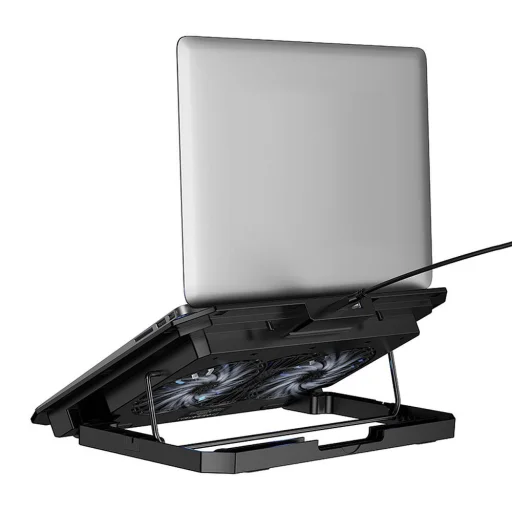 Hoco GA4 állítható laptophűtő állvány, 2 USB-A-csatlakozóval, fekete - 3