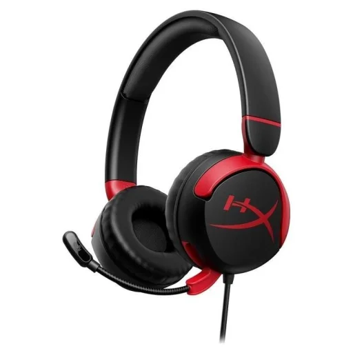 HyperX Cloud Mini Kids vezetékes, mikrofonos gyermek fejhallgató, 3,5 mm-es jack, fekete - 1