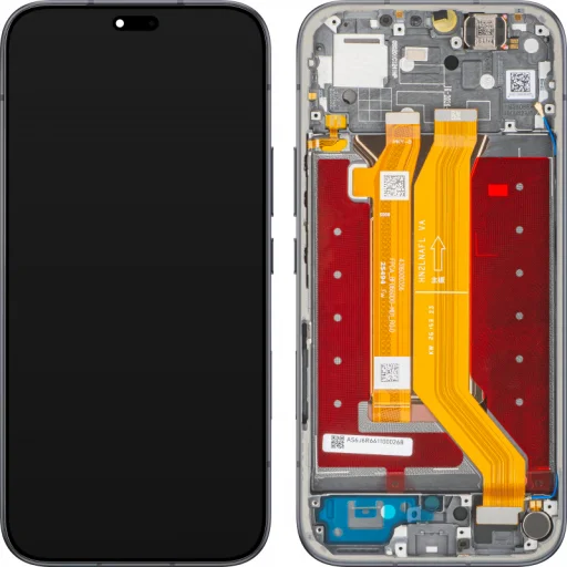 Honor 600 Lite / 600e LCD modul displeja s rámom, zamatovo čierna - 1