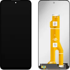 MP utángyártott LCD kijelzőmodul Honor 400 Smart 4G / 400 Smart 5G / X7d 4G / X7d 5G készülékhez, keret nélkül, fekete