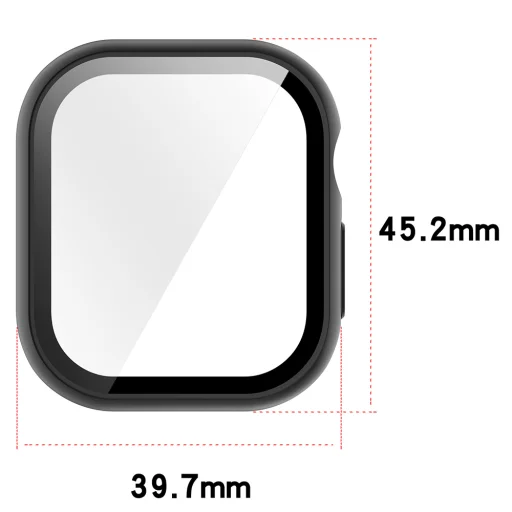  Apple Watch 12 42 mm Techsuit Defense360 Pro átlátszó tok kijelzővédővel - 3