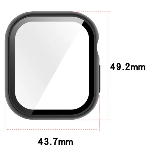  Apple Watch 12 46 mm fekete Techsuit Defense360 Pro tok és kijelzővédő - 3
