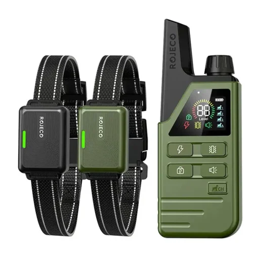 Rojeco DOG800 zelený výcvikový obojok, 2 ks - 1