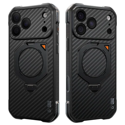 iPhone 17 Pro Max / 18 Pro Max čierne puzdro Supcase UB Aero MagSafe z aramidových vlákien - 2