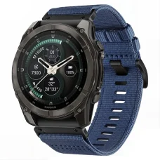 Tmavomodrý nylonový remienok Tech-Protect Nylon Classic pre hodinky Garmin Fenix 5X / 5X Plus / 6X / 6X Pro / 7X / 8 / 8 Pro / 9 / 9 Pro (47 mm)