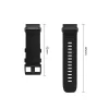 Garmin Fenix 5X / 5X Plus / 6X / 6X Pro / 7X / 8 / 8 Pro / 9 / 9 Pro (47 mm) remienok – Tech-Protect Nylon Classic, čierny thumbnail