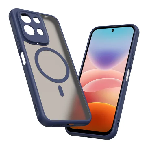 Xiaomi Redmi 17 4G / Redmi 17 5G námornícka modrá Techsuit HaloFrost II MagSafe puzdro - 5