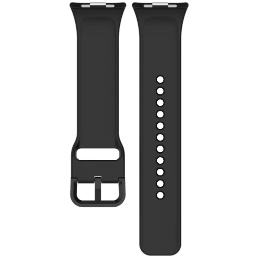  Xiaomi Redmi Watch 4/5/6 Tactical szilikon óraszíj, fekete - 2