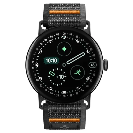  Google Pixel Watch 1/2/3/4/5 (41 mm) Spigen Athlex Air sportóraszíj, fekete-narancssárga - 2