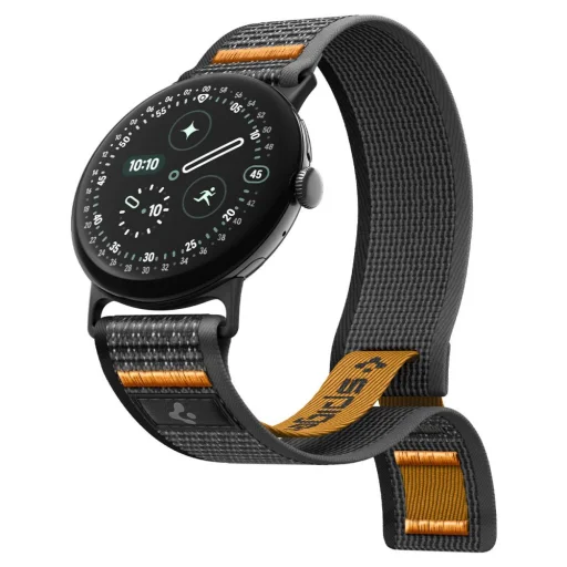 Google Pixel Watch 1/2/3/4/5 (41 mm) Spigen Athlex Air športový remienok, čierno-oranžový - 5