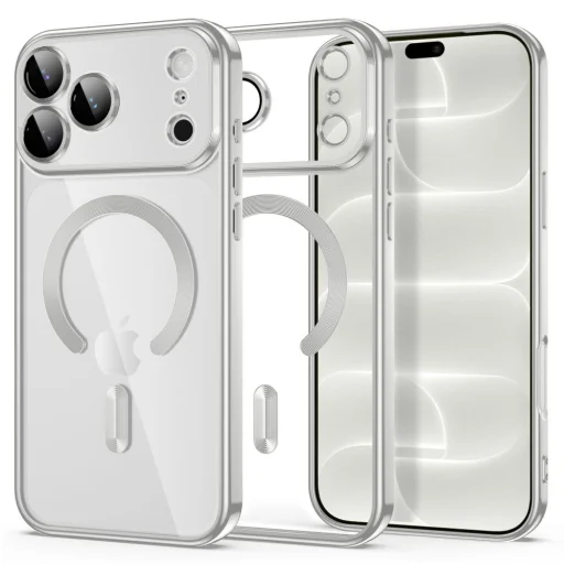  Apple iPhone 17 Pro / 18 Pro Tech-Protect MagFlex MagSafe tok, fényes ezüst - 1