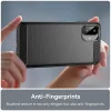 Samsung Galaxy A08 4G / A07 5G Techsuit Carbon Silicone nárazuvzdorné puzdro, čierne thumbnail
