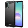  Samsung Galaxy A08 4G / A07 5G Techsuit Carbon Silicone ütésálló tok, fekete thumbnail