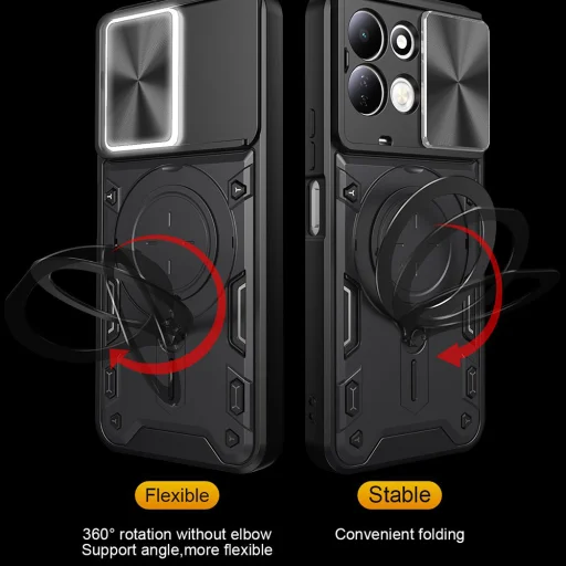  Xiaomi Redmi 17 4G / Redmi 17 5G rózsaarany Techsuit CamGuard Pro tok - 4