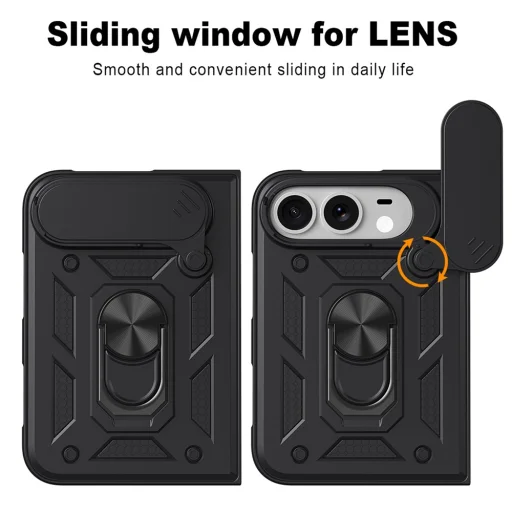  iPhone Duo Techsuit CamShield Series kameravédős tok, fekete - 2