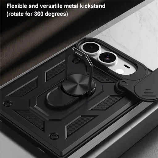  iPhone Duo Techsuit CamShield Series kameravédős tok, fekete - 5