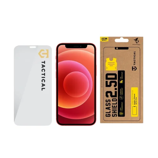 Apple iPhone 12/12 Pro priehľadné Tactical Glass Shield 2.5D tvrdené sklo - 3