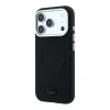  iPhone 18 Pro hátlap – Lacoste Petit Pique, dombornyomott PVC, MagSafe-kompatibilis, fekete thumbnail