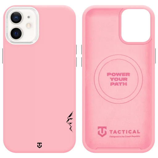  Apple iPhone 12/12 Pro tok – Tactical MagForce Velvet Smoothie 2.0, rózsaszín párduc mintával - 5