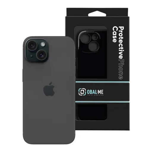  Apple iPhone 15 fekete OBAL:ME Glossy tok - 7